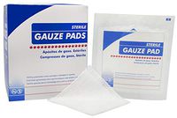 AMZ Medical Woven Gauze Pads 3" x 3". Pack of 10 12-ply Cotton sponges for Wound Dressing, Cleaning, prepping, or Packing. Sterile, 100% Cotton, Latex-Free.
