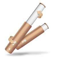 Flint Reusable Lint Roller, Retracts to Protect Adhesive Sheets for Prolonged Use, Metallic Copper