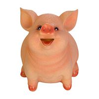 fuqimama Pig Shaped Piggy Bank - Resin Craft Coin Bank - Pig Shaped Box Gifts For Kids - Easy To Get Coins Out,Also Can Be A Decoration For Home. (S)