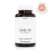 ESTORA Vegan CoQ10 Ubiquinone Supplement, Cell Energy (50 Vegetable Capsules)