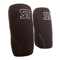 STivate Knee Bands - Compression Knee Sleeves for Weightlifting, Crossfit, Running - Classic Black 7mm Thickness Size Small