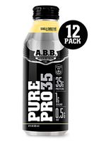 American Body Building Pure Pro 35, Premium Protein Shakes, Muscle Recovery, HI-Protein, Low Fat, Low Sugar, Vanilla Smoothie Flavored Ready to Drink 12 oz Bottles, 12 Count