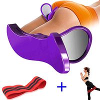 Pelvic Floor Muscle Trainer, Pelvic Floor Muscle and Inner Thigh Exerciser, Correction Beautiful Buttocks Bladder Control Device Postpartum Rehabilitation,Purple