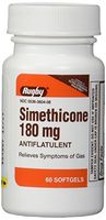 Simethicone 180mg Softgels Anti-Gas Generic for Phazyme Ultra Strength 6 PACK 360 ea. by Rugby