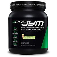 Pre JYM Pre Workout Powder - BCAAs, Creatine HCI, Citrulline Malate, Beta-Alanine, Betaine, and More | JYM Supplement Science | Rainbow Sherbet Flavor, 30 Servings