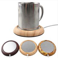BEESCLOVER Portable USB Electric Cup Warmer Tea Coffee Beverage Heating Pad Mat Keep Drink Warm Heater Matte Black