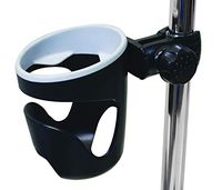 Essential Medical Supply Universal Cup Holder with Attachment and Rubber Grip for Bottles, Canes and Cups