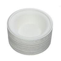 Benail 75 Pack 12 oz Round Disposable Bowls Eco-friendly 100% Natural Sugarcane Biodegradable Compostable Bagasse Tree Free and Plastic Free (75)