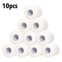 Soft Series of Advanced 3-Ply / 3-Ply Toilet Paper, Bathroom Kitchen Degradable Roll Paper for Home Daily Use TP White