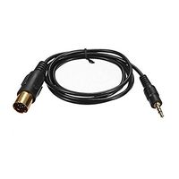 TOOGOO Car Black 13pin AUX in Audio Cable CD Changer to Auxiliary MP3 Adapter Lead fit for Kenwood