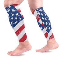 USA America Flag Sports Calf Compression Sleeves Leg Compression Calf Sleeve for Runners Men Women (1 Pair)