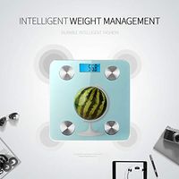 LYAOE Bluetooth Body Fat Scale Globe Sphere Orb Watermelon Concepts On Smart Wireless Scale with LCD Display Measuring Body Weight Bmi and Health Digital Scale