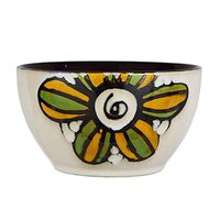 Bowl Kitchenware Supplies Hand-Painted Large Bowl Home Large Bowl Suit Ceramic Soup Bowl Salad Bowl Cutlery Beef Noodle Bowl Soup Bowl Household tableware, retro bowl (Color : Meng Ya)