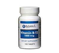 RELIABLE 1 LABORATORIES Vitamin B-12 1000 MCG Supplement (100 Tablets, 1 Bottle) - Helps Keep Blood and Nerve Cells Healthy