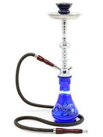 1 hose 21" Shabab Blue Hookah Shisha Nargila water glass vase pipes smoke sale