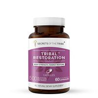 Secrets Of The Tribe - Tribal Restoration, Body Strength/Energy Restore, Herbal Supplement Blend (60 Capsules)