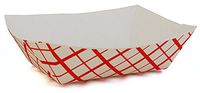 SNL 2lb Paper Food Trays, Durable, Made in USA. Holds Nachos, Fries, Hot Corn Dogs, Ice Cream and more. - 2 Pound Capacity, 250 Pack.