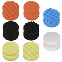 HIFROM 6"/150mm Polishing Waxing Buffing Sponge Pads Buffer Pad Kit Metal Polishing Pad (16 pcs)