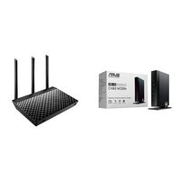 ASUS Dual-Band 3 x 3 AC1750 Wi-Fi 4-Port Gigabit Router (RT-AC66U_B1) and ASUS DOCSIS 3.0 High Speed 16 x 4 Cable Modem