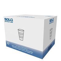 Dart Y12TPFTPK Perfect Pack 12 oz Tall Trans Ribbed Wall PS Cup (Case of 500)