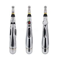 KOOYUTA Electronic Acupuncture Pen Meridians Laser Acupuncture Machine Magnet Massager (Silver)