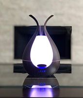 Ultrasonic Aroma Cool Mist Essential Oil Diffuser 200ml High Output for Home, Office, Waterless Auto-Off, 7 Color LED Lights, Dark Wood Grain Aromatherapy Humidifier