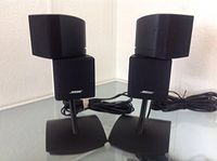 BOSE DESKTOP DOUBLE CUBE SPEAKER W/STAND & WIRE black 2 each