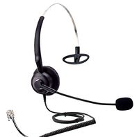 Audicom H200GXPB Mono Call Center Headphone Headset with Mic for Cisco 7902 7905 7905G 7906G 7910 7910+SW 7911 7912 and Snom 300 320 360 370 710 720 760 820 821 870 Telephone IP Phones