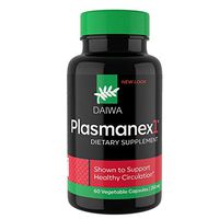 Daiwa Plasmanex 1 – Blood Circulation Supplement – Natural Supplements for Circulation, Leg and Vein Health, 60 Vegetable Capsules