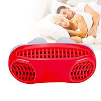 Upgrade 2-in-1 Anti Snoring Devices, Snoring Solution Nasal Dilator Anti Snoring Nose Vents Plugs Clip Stop Snoring Aids Snore Stopper Reduce Snoring Sleeping Comfortable Sleeping(Red)