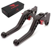 FXCNC Racing CNC Aluminum Short Adjustable Brake Clutch Levers for YAMAHA Warrior Raptor 350 YFM350 2002-2004,Raptor YFM660 01-05,TTR125L/LE/LW 00-16,Banshee 350 02-06,XT660/R/X 04-13