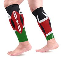 Abbylife Kenya Flag 1 Pair Leg Brace Compression Long Cooling Sports Leg Sleeve