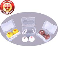 Contact Lens Case 3 Pack Contact Lens Case Individual Contact Lense Case Set Cute Contact Lens Case Animal Rabbit,Duck and Bear Contact Lens Holder Daily