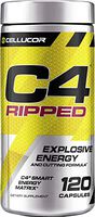 C4 Ripped Pre Workout Capsules | Creatine Free + Sugar Free Preworkout Energy Supplement for Men & Women | 150mg Caffeine + beta Alanine + Weight Loss | 120 Capsules