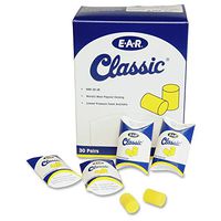 Uncorded Classic Ear Plugs Pillow Paks Orange Plastic