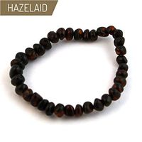Hazelaid (TM) 8" Baltic Amber Dark Cherry Bracelet (on Elastic)