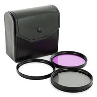 HDFX Limited Edition High Definition 52mm Multi Coated Pure Glass 3 Piece Filter Kit (UV, CPL, FL) For the Nikon D5000, D3000, D5100, D3100, D7000 Digital SLR Cameras Which Have Any Of These (18-55mm, 55-200mm, 50mm) Nikkor Lenses