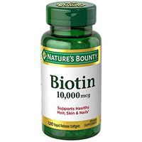 Nature's Bounty Biotin 10,000 mcg, Rapid Release Softgels 120 ea (Pack of 10)