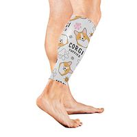 Calf Guard Sleeves Endearing Cute Corgi Dog Sports Calves Guards Sleeves for Running, Basketball, Baseball, Football