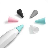 GUDOU Apple Pencil Nib Case Cover,Non-Slip & Mute Silicone Protector Pencil Tips Cover for Noiseless Drawing Compatible with Apple iPencil 1&2 (5 Packs Mixed Color)