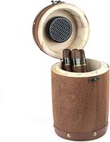 Brog Wooden Barrel Cigar and Pipe Tobacco Humidor by TISFA