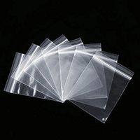 10"X14"/25X35cm 100PCS Resealable Plastic Bag Zip Bags Poly Bags Ziplock Bag File Bag Zipper Bag Jewelry Packaging Travel Bag Daily Thickening Factory Direct Wholesale