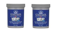 Goddard's Silver Polisher, Cleansing Foam with Sponge Applicator, Tarnish Remover, 170g/6 oz, Pack of 2