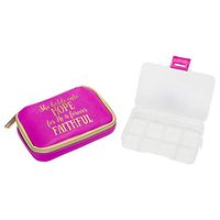 Mary Square 23103 Forever Faithful" Mini Pill Case,    4.75 x 3 x 1.25", Multicolored