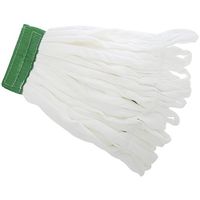 HUBERT Microfiber Medium Looped End Mop with 5"W Headband White Case of 3