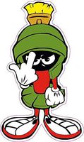 Marvin The Martian F You Small Decal Sticker