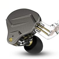 KZ ZSN Pro in Ear Earphone 1BA 1DD Stereo High Fidelity IEMs, KZ Earbuds High Resolution in Ear Monitor Headphone with Detachable 0.75mm 2 pin Cable (ZSN Pro NO MIC, Gray)