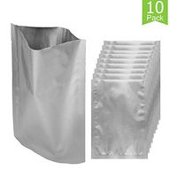 10 Pack Large Mylar Bags,Gallon recloseable Bag for Long Term Emergency Food Storage, Self Sealing Storage Supplies 24''*19''