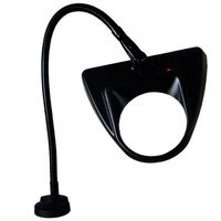Dazor 5 Diopter Black Clamping Magnifier Lamp with Flex Arm