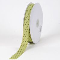 BBCrafts Pear with Willow Dots Grosgrain Ribbon Swiss Dot 3/8 inch 50 Yards
